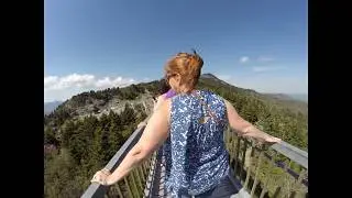 The Mile High Swinging Bridge of Grandfather Mounain, NC