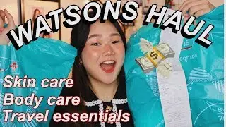 HUGE WATSONS HAUL! SKIN CARE, BODY CARE, TRAVEL ESSENTIALS! (2019) | ASHLEY SANDRINE