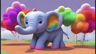 Ellie and Fluff in a Rainbow Meadow