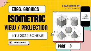 KTU-ENGG GRAPHICS--ISOMETRICS-PART 9-FRUSTUM OF CONE