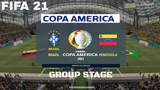 FIFA 21 Brazil vs Venezuela | Copa America 2021 | Full Match