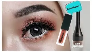 Review Rose gold dari BRUN BRUN liquid eyeshadow & eyebrow gel liner