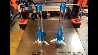 Baking Soda and Vinegar Rocket!  3D printed (mostly)