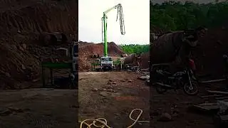 #concrete #pump #boom #pressure #folding #workout #machine #construction #youtube #new #shortvideo