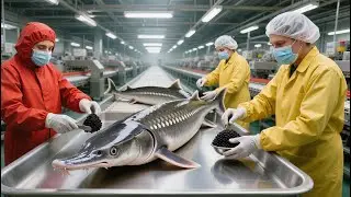 Inside the Caviar Sturgeon Farm &ndash; How Fish Eggs Become Luxury Gourmet Products (Full Process)