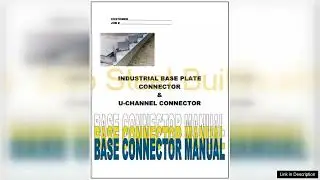 Duro Steel Industrial Base Plate Metal Arch Building Foundation Connector Manual Review