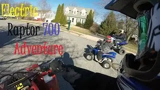 Electric Raptor 700 Riding With Yamaha Raptor 700 and Honda 400Ex
