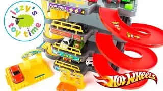 Hot Wheels and Fast Lane Skyline Parking Garage Playset | Cars