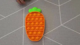 Carrot Push Pop Bubble Fidget