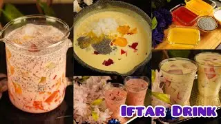 IFTAR SPECIAL DRINK |  Rose Milk Jelly Sharbat & Custard Sharbat Recipe |Summer Drink| Iftar Dessert