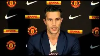 Robin van Persie transfers to Manchester United   first press conference   Premier League 2012 13