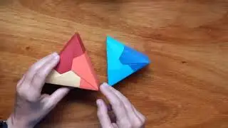 ORIGAMI EN EL ROJAS CAJA  TRIANGULAR (Modular) -  Clase 5 - Origami decorativo