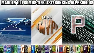MADDEN 19 PROMOS TIER LIST! RANKING EVER PROMO IN MUT 19! | MADDEN 19 ULTIMATE TEAM