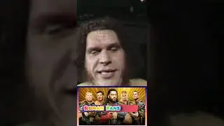 Andre The Giant Beats Big John Studd Painfully😱|John Studd डर से भाग गए😮#wwe #ytshorts #roman #viral