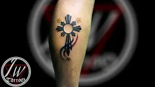 Philippine 🇵🇭 3 stars in the sun tattoo