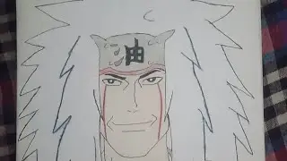 How To Draw Jiraiya From Naruto Anime Character step by step drawing #jiraiya #animedrawing 