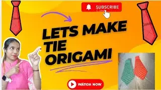 How to make Tie 👔 Origami||👔 Quick and Easy Tutorials|| Come let's make the Tie||👔🤩