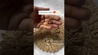 Ad Stone Nath❤️💫#viral #handmadejewellery #ytshorts