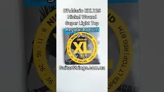 D'Addario EXL125 Nickel Wound Super Light Top Regular Bottom 9-46 #guitarstrings #струны #daddario