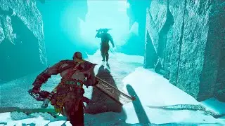 Fight with the Ice Knight God of War PC