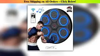 New Music Boxing Machine Smart Bluetooth Wall Mounted Music Boxing Trainer Gym Home Electronic
