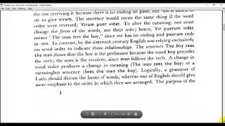 Chapter One .. Grammars of English (Traditional Grammar)