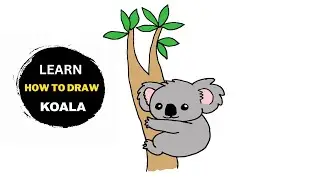 How To Draw A Koala | Koala Drawing Easy Step By Step | Animal Sketch Drawing Realistic