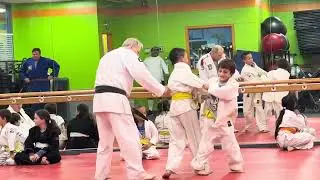 Judo kids sparring boy vs boy 