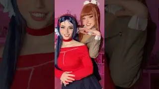 do I look like her ? ( with Muatori) #cosplay #videogames #miside #ddlc #monika #mita