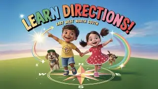 Directions Song for Kids | Learn North, South, East, West with Dance 