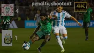Nigeria destroyed Argentina in a penalty shootout 4:1 😱🔥⚽️