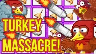 Spamming Thanksgiving Bells! TURKEY MASSACRE! (Spammed for players) | Growtopia
