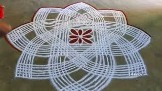 Maasi madham Rangoli 🌹simple design padi kolam 🌹Friday muggulu