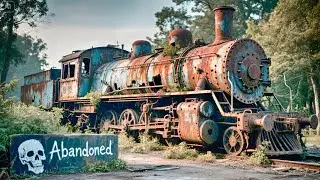 Rust Steel and Silence - Haunting Remains of Americas Steam Locomotives
