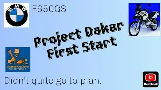 Bmw f650gs dakar first start faulty ignition fixed cold start throttle reset learn #bmw #restoration