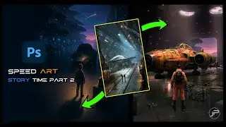 How I made a COOL Space Scene in Photoshop with DRAMATIC Lighting