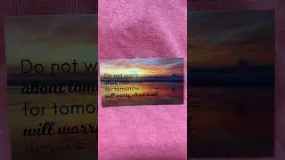 Matthew 6:34 - 100 Mini Scripture Cards by Brytefy #Jesus