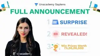 Unacademy Prodigy | Big Announcement | Prizes worth 5 Cr | NEET | Unacademy Sapiens