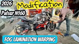 Pulsar N160 Full Fog Lamination | N160 Modification Work done | PPF Modification in N160 #n160 