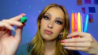 [asmr] Te Pinto la Carita Con Marcadores 👩&zwj;🎨🖌️💕|Spit Painting🎨✨