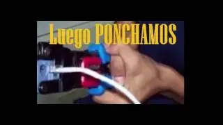 Como Ponchar un Cable de RED Directo