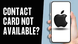 Fix Choose Another Phone Number or Email Address to Call Contact Card is Not Available For Facetime