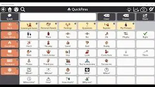 Insert QuickFires and Topics into Message Window