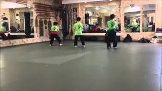 無影拳、五拳,　No Shadow Fist (Wuyingquan) - When they were kids, performing Five Fists