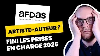 Les formations des artistes-auteurs et intermittents en 2025 avec l'AFDAS, c'est fini :(