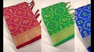 BEAUTIFUL  PATOLA SILK SAREES RS 2500 || Patola Sarees With Price