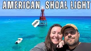Abandoned American Shoal Lighthouse in the Florida Keys
