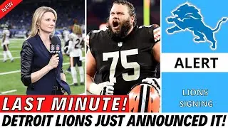 CONFIRMED! THIS MOVE CHANGES EVERYTHING FOR THE LIONS! DETROIT LIONS NEWS