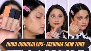 Best High-End Concealer for Dark Circles? | Huda Beauty Concealer & Corrector on Indian Skin