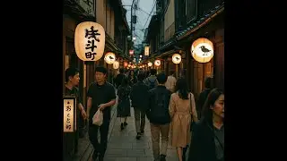 短歌MV(tanka poem mv)：小夜更けていよよあだめく先斗町だらりの帯に千鳥の提灯